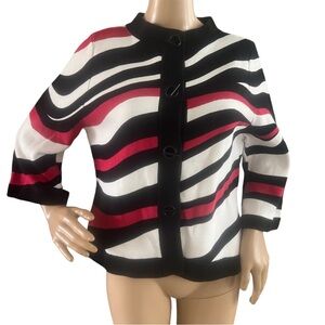 Chico’s Cardigan Sweater Mod Design Toggle Closure